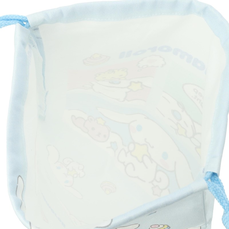 Cinnamoroll HCN3900 Drawstring Bag, M, For Kids, saxon blue
