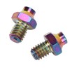 RISK 8Pcs Mountain Bike Pedal Bolts Titanium Alloy Anti Slip