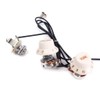 Alnicov White Sound Hole Magnetic Pickup with Tone Volume Knobs