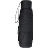 RAJAV Small Portable Compact Black Umbrella with Manual Folding Mechanism