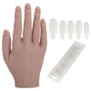 Silicone Nail Training Hand Flexible Joint Nail Art Practice Hand