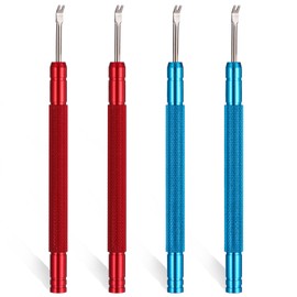 Watch Hand Remover Tools 4 Pcs Watch Minute Second Hour Hands Removal 9 cm Multifunction Puller Watch Tool Professional Watchmaker Repair Tools for Watch Hands Repair Replace -Blue, Red