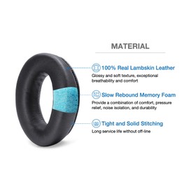 Voarmaks Sheepskin Leather Refresher Kit Ear Pads Mic Muff Windscreen Headband Pad Compatible with Bose A20 X A10 Aviation Headset Headphone (Ear Pads + 3 Mic Cover)