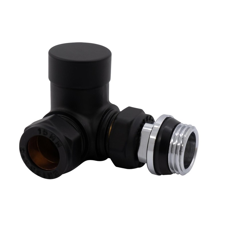 Vancoco Thermostatic Radiator Valve Corner Modern TRV Radiator Valve 15mm