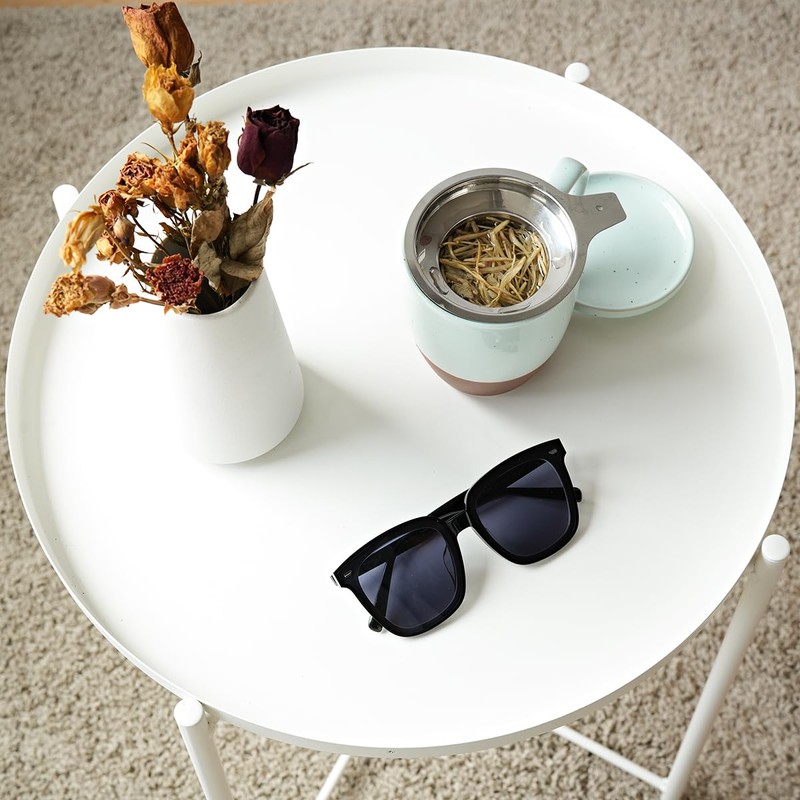 Bosmarlin Ceramic Tea Cup with Infuser and Lid, 16 Oz,