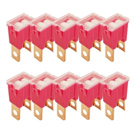 Gebildet 10 Pieces Square Car Fuses 30A High Box Shape Car Fuse with Standard Profile for SUVs, Cars, Trucks and Boats (Insert Type Outer)