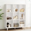 IOTXY Open Cube Low Bookcase - 3-Tier Freestanding Storage Display
