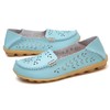 VenusCelia Zapatos de barco cómodos para caminar para mujer, Aqua(recorte),