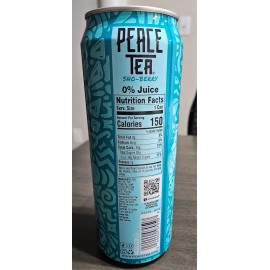 Peace Tea Full Sealed Can Peace Tea Sno-Berry Iced Tea 23 oz Snow Blueberry Iced Tea Yummy