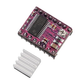 Heevhas DRV8825 Stepper Motor Driver Module Stepper Motor Driver Module Adjustable Driver 3D Printer Accessories with Heatsink for 3D Printer RepRap (Pack of 2)