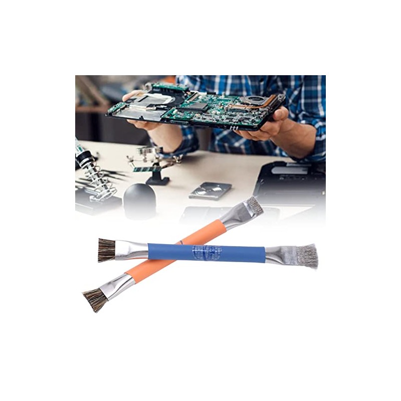 FTVOGUE 2pcs Board Brush Multi Angle Motherboard Cleaning Brush for