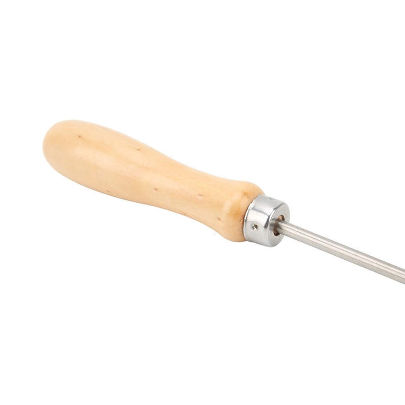 Racket Stringing Awl Portable Universal Wooden Handle Racquet Threading Tool