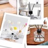 2 Pcs 50ml/1.7oz Clear Round Empty Glass Diffuser Bottles Jars
