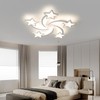 JAYMP Star Shaped Ceiling Light Dimmable Modern Ceiling Lamp Remote