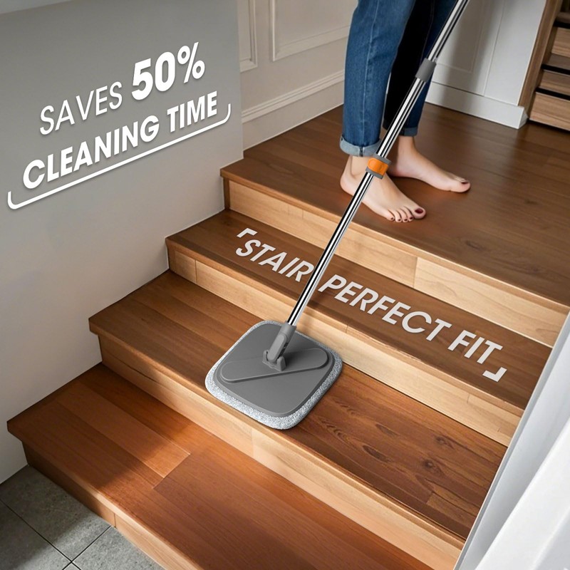 Mop and Bucket Set – Easy-to-use Spin Mop with Separate