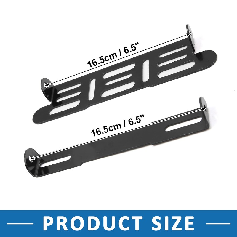 A ABSOPRO Motorcycle License Plate Holder Adjustable Rear Frame Black