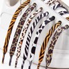 BGXW Thin Flat Leopard Cow Print Shoelaces Camouflage Shoe Laces