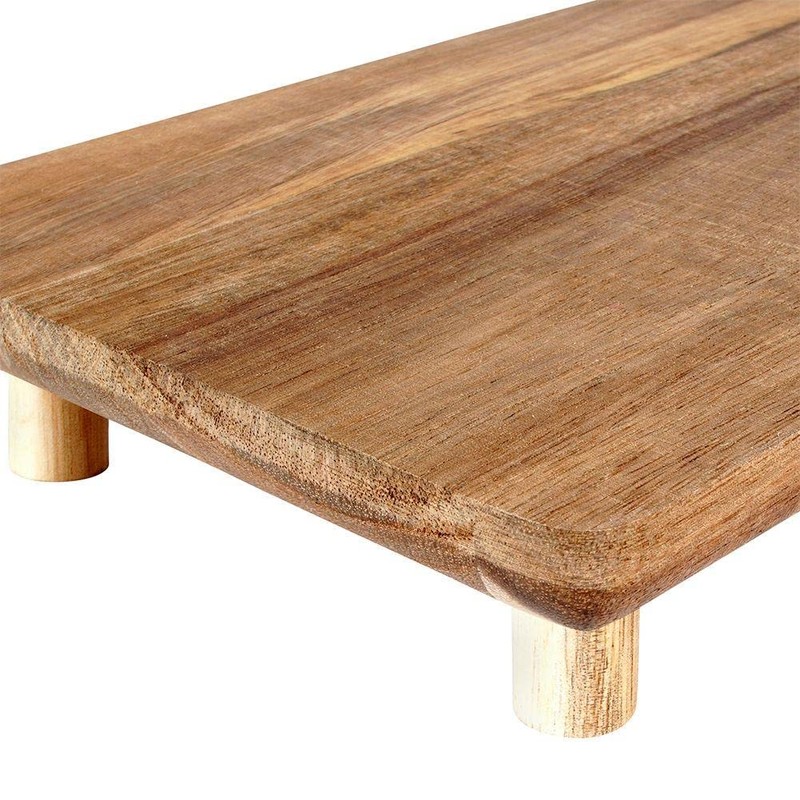 Wooden Chopping Board Serving Board with Feet 36 x 14.5