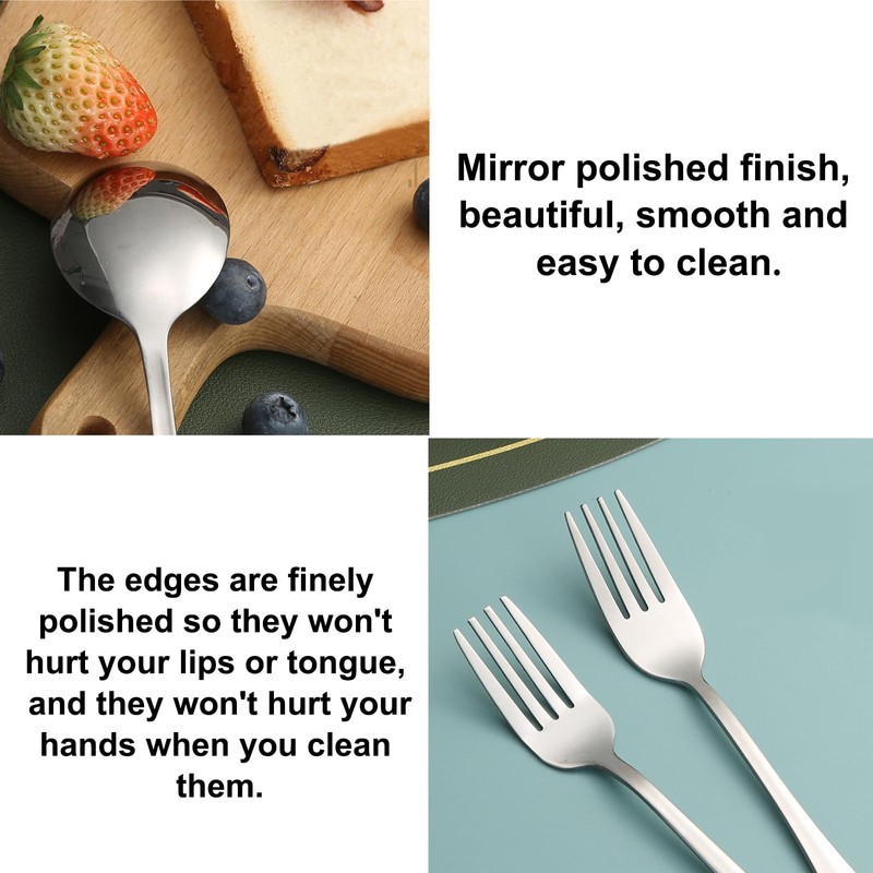 DOETYD Travel Cutlery Set 3 PCS Stainless Cutlery with Portable