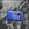Prunus L-218AM-BLUE FM/AM Radio with Micro TF card USB MP3,