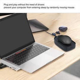 Mouse Mover, Mouse Jiggler Device for Keep Screen Active, Driver Shaker Wiggler Mouse Movement Simulation for Computer Awakening, Plug and Play, Gift Ideal for Men Women