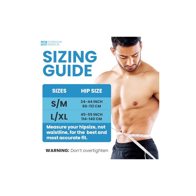 EVERYDAY MEDICAL Hernia Belt for Men - Inguinal Hernia Support