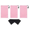 Mamlyn Set of 3 Microfiber Soft Sunglasses Pouches, With Drawstring