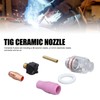 6Pcs TIG Welding Accessory Set 4# Ceramic Nozzle 2.4mm Electrode