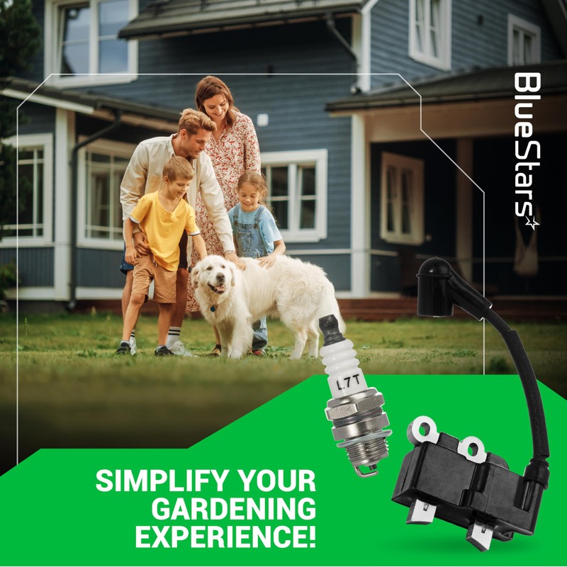 BlueStars 291337001 Ignition Coil with Spark Plug - Compatible with