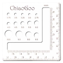 ChiaoGoo 3" (7.5 cm) Swatch/Needle Gauge