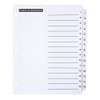 Office Essentials Table 'n Tabs Dividers, 8-1/2" x 11", 1-15