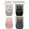 LASTOS Women's Backpack, Lightweight, Small, Waterproof, Outdoor, School, Casual, Black