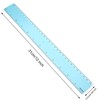2 Pack Plastic Ruler Straight Ruler Plastic Measuring Tool for