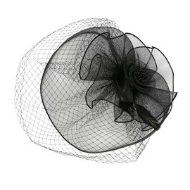 Healeved 1Pc Elegant Flower Shape Hair Clip Delicate Gauze Headwear for Dance Party Lightweight and Comfortable Hair Accessories for Women and Headdress for Special Occasions