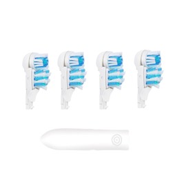 4/8/16 Pcs Electric Toothbrush Replacement Heads Sensitive Dual Clean Rotating Sets Fit for Braun Oral B Cross Action Power 4732 3733 4734 (4)