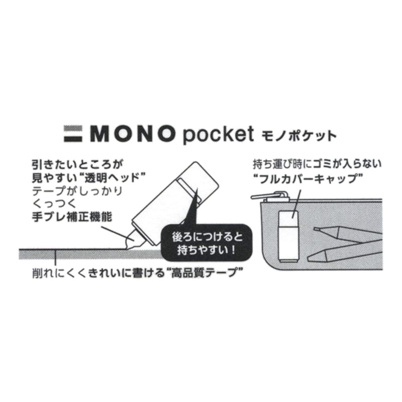 Tombow Correction Tape Mono Pocket Mono Color CT-CM5