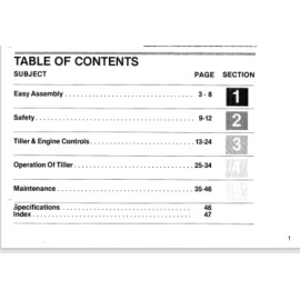 Manual Troy-bilt Junior power composter 1984 owner manual Comb bound gloss covers 52 p.