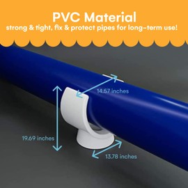 Noa Store 1/2 inches PEX Pipe Support Hangers 130 Pieces | U-Hook PEX Holder PVC Water Pipe Clamps Clips Socket | PEX-AL-PEX Talon Clamps Pipe Support