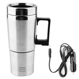 Car Electric Kettle, 12v Stainless Steel Coffee Tea Electric Kettle Travel Water Kettle Heating Cup