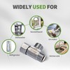 Litorange Lead-Free Brass 2 PCS Brass Angle Stop Add-A-Tee Valve