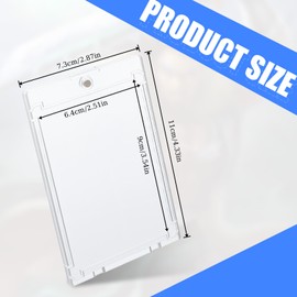 30pcs Magnetic Card Holder 35pt One Card Holder Touch for Trading Cards Protection Magnetic Cards Case for Baseball cards holder card Protectors Hard Plastic Display Sleeves Case for Game Sports cards