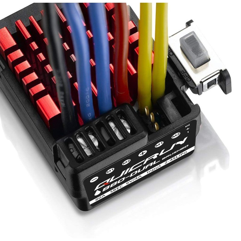 HOBBYWING QUICRUN 880 ESC, Waterproof ESC for Dual Brushed Motors
