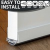 Pushglossy 36" Aluminum Adjustable U Shaped Door Sweep Bottom Seal