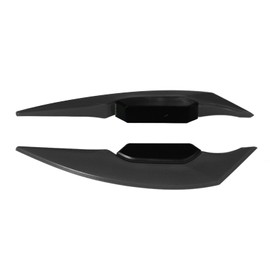 FUIK Alerón aerodinámico de Motocicleta, alerón Lateral Universal 1 par para Motos eléctricas(Negro)