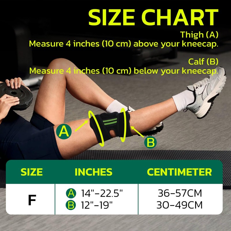 aoFIT Knee Brace (One Size:Medium) with Dual Stabilizers & Patella