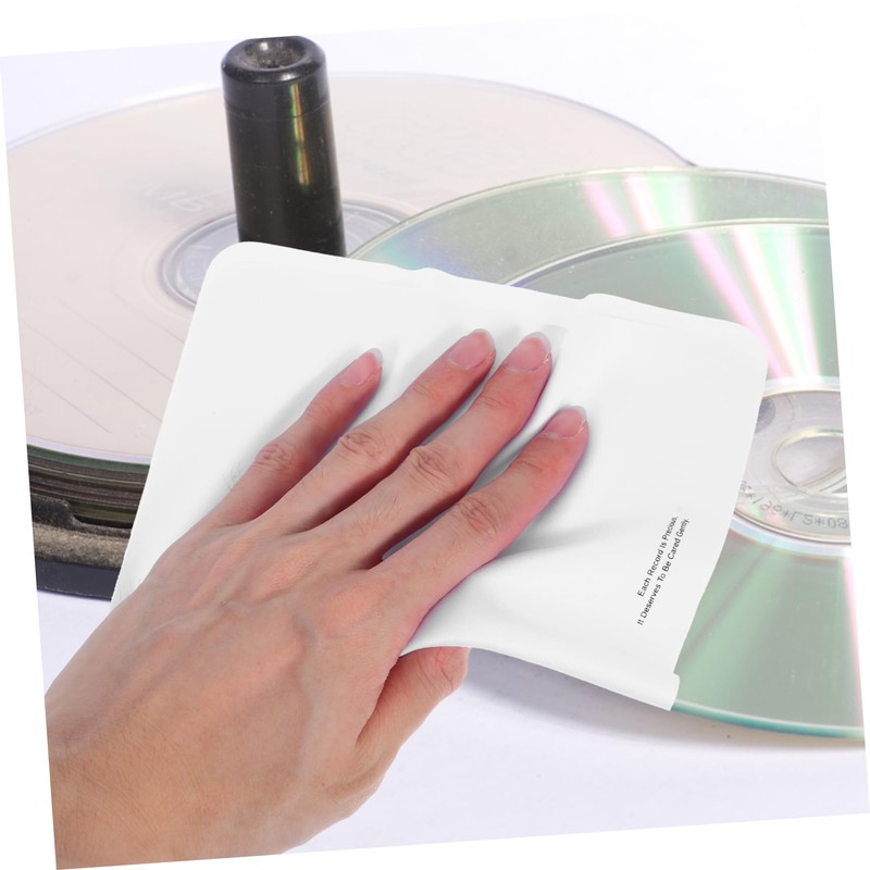 KONTONTY 5Pcs CD Cleaning Cloths Scratch Microfiber Wipes for Enhanced