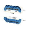 ECSiNG 2pcs 8 Hole Bridge Terminal Blocks Copper Terminal Block