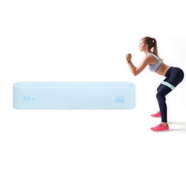 Linsaner 1 Pack Silicone Resistance Bands for Working Out，Exercise Bands for Woman and Man, Workout Equipment for Yoga and Pilates, Anti-Slip, for Strength Training-Blue-25LB