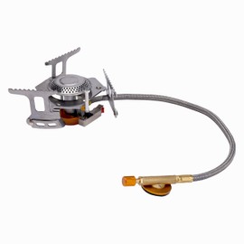 AMOS Poldable Foldable Outdoor Camping Gas Stove Burner with Automatic Piezo Ignition mini foldable Camp Stoves With travel box