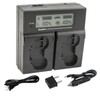 Kastar EN-EL4a AC LCD Dual Fast Charger Compatible with Nikon